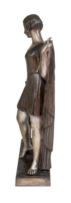 Ignacio Gallo "Woman and Greyhound" Bronze (9775734260019)