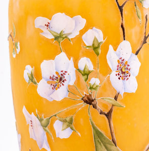 Daum Nancy Cameo and Enameled Art Glass Vase (9898326163763)