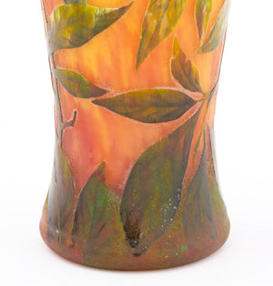 Daum Nancy Cameo and Enameled Art Glass Vase (9898326163763)