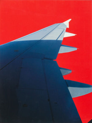 Anne Sager Airplane Wing on Red Chromogenic Print (9770052976947)