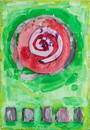 Elfi Schuselka Abstract Mixed Media Collage (9792353370419)