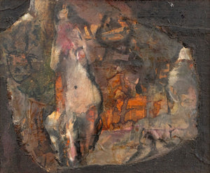 Elfi Schuselka Abstract Figural Mix Media Collage (9792368345395)