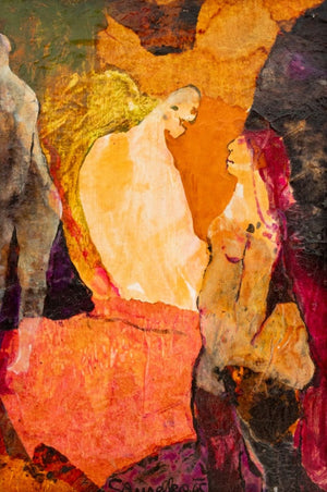 Elfi Schuselka Figural Composition Mixed Media (9792379814195)