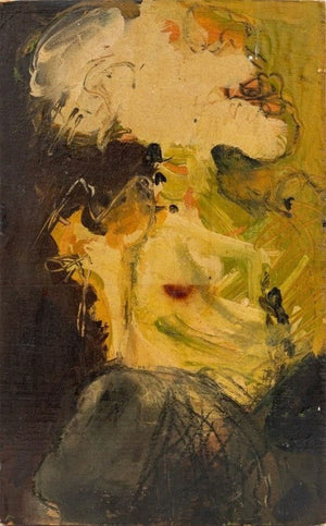 Elfi Schuselka Abstract Composition Oil on Board (9792385188147)
