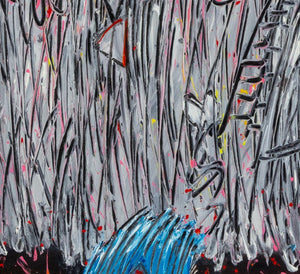 Elfi Schuselka Abstract Composition Oil on Canvas (9768155087155)