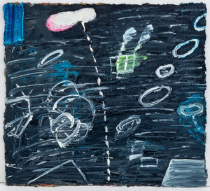 Elfi Schuselka Abstract Composition Oil on Canvas (9768159707443)