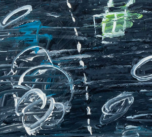 Elfi Schuselka Abstract Composition Oil on Canvas (9768159707443)