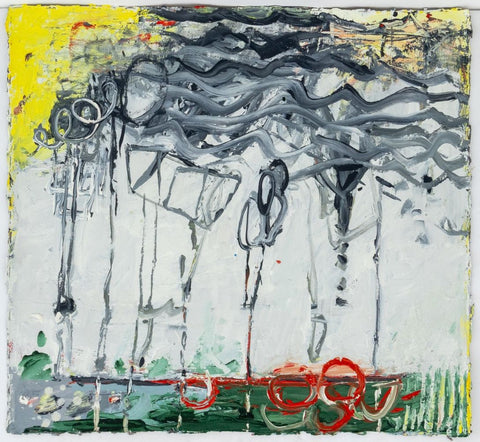 Elfi Schuselka Abstract Composition Oil on Canvas