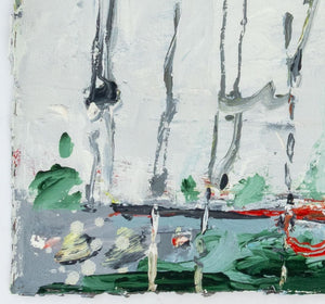 Elfi Schuselka Abstract Composition Oil on Canvas (9757883302195)