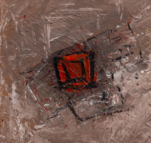 Elfi Schuselka Abstract Composition Oil on Canvas (9768190607667)