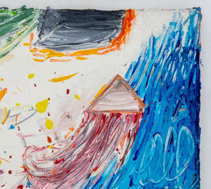 Elfi Schuselka Abstract Composition Oil on Canvas (9768205517107)