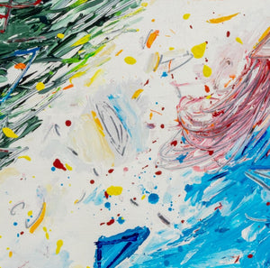 Elfi Schuselka Abstract Composition Oil on Canvas (9768205517107)