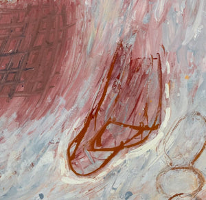 Elfi Schuselka Abstract Composition Oil on Canvas (9768240841011)