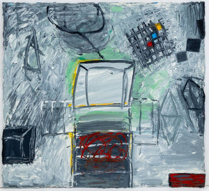 Elfi Schuselka Abstract Composition Oil on Canvas (9768253849907)