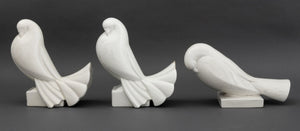 Jacques Adnet Porcelain Dove Sculptures, 3 (9884028698931)