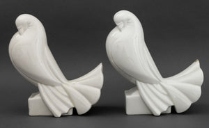 Jacques Adnet Porcelain Dove Sculptures, 3 (9884028698931)
