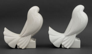 Jacques Adnet Porcelain Dove Sculptures, 3 (9884028698931)