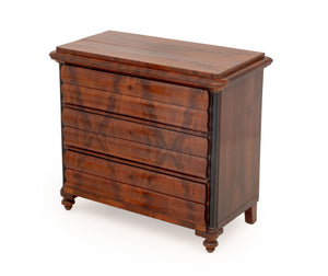 Biedermeier Flame Mahogany Commode