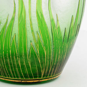 Honesdale Green Cameo Glass Vase, ca. 1900 (9806478737715)