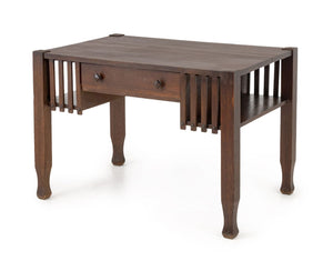 J.M. Young and Sons Arts and Crafts Oak Desk