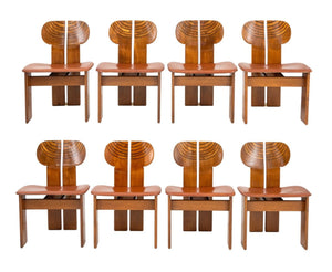 Afra & Tobia Scarpa "Africa" Dining Chairs, 8 (9800910242099)