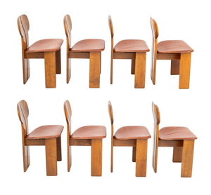 Afra & Tobia Scarpa "Africa" Dining Chairs, 8 (9800910242099)