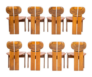 Afra & Tobia Scarpa "Africa" Dining Chairs, 8 (9800910242099)