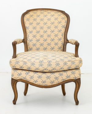 Louis XVI Style Walnut Fauteuils, Pair (9887533990195)