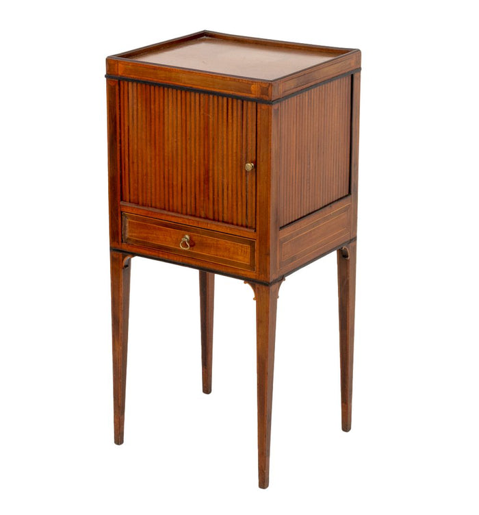 Hepplewhite Mahogany Bedside Table, c. 1800