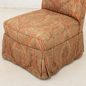 French Style Upholstered Slipper Chairs (9887550439731)