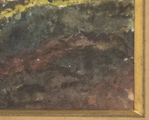 British School Rural Landscape Watercolor, 19th C. (9887599526195)