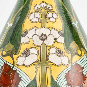 Art Nouveau Glazed Art Pottery Vases as Lamps (9887635603763)