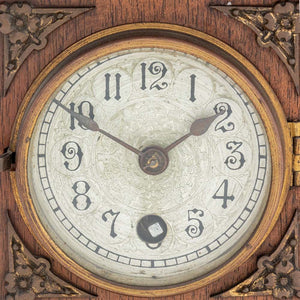 Black Forest Lenzkirch Oak Wood Mantle Clock (9887676301619)
