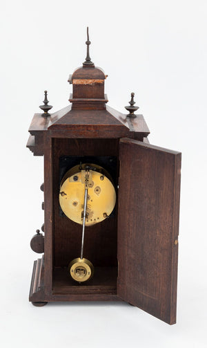 Black Forest Lenzkirch Oak Wood Mantle Clock (9887676301619)