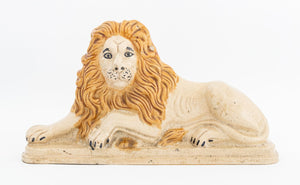 English Salt Glazed Stoneware Recumbent Lion (9887713165619)