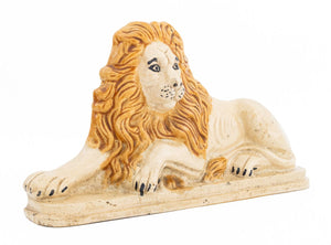 English Salt Glazed Stoneware Recumbent Lion (9887713165619)