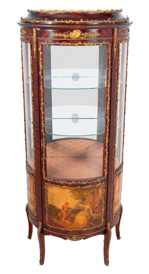 Louis XV Style Gilt Metal Vernis Martin Vitrine (9703352369459)