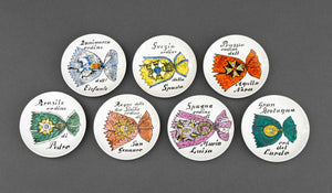 Fornasetti "Al Merito" Porcelain Coasters, 7