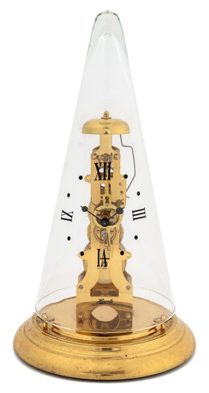 Franz Hermle Leyton Brass Skeleton Clock (9842585338163)