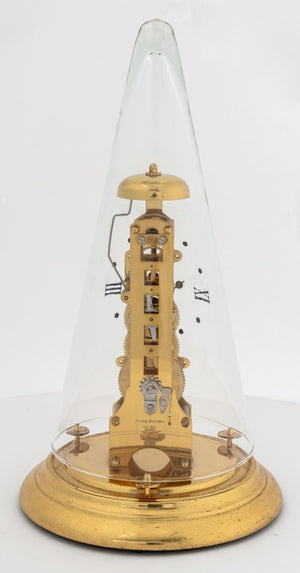 Franz Hermle Leyton Brass Skeleton Clock (9842585338163)