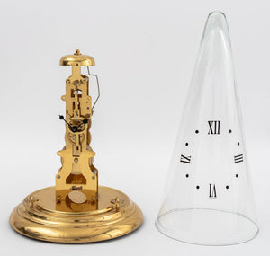 Franz Hermle Leyton Brass Skeleton Clock (9842585338163)