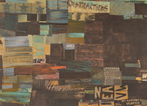 Joan Banach Mixed Media Collage, 1981 (9884034826547)