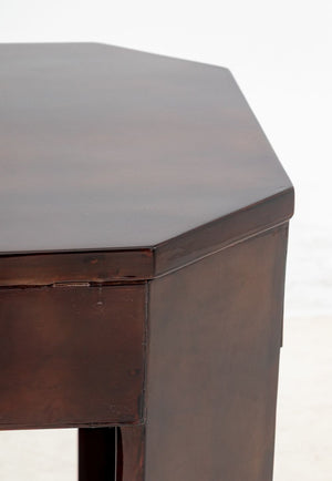 Art Deco Mahogany 2-Tier Lamp Table (9885183115571)