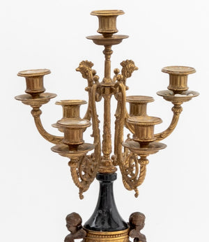 Louis XV Style Gilt Bronze & Marble Garniture (9790402887987)