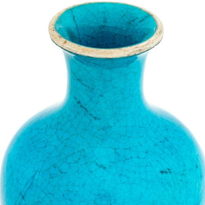 Chinese Peacock Blue Porcelain Meiping Vase (9765854904627)