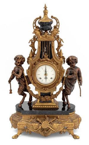 Louis XV Style Gilt Bronze & Marble Garniture (9790402887987)