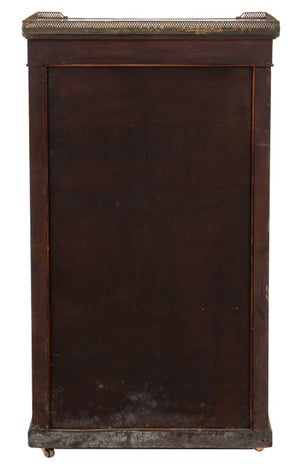 French Brass Mounted Mahogany and Marble Vitrine (9738485104947)
