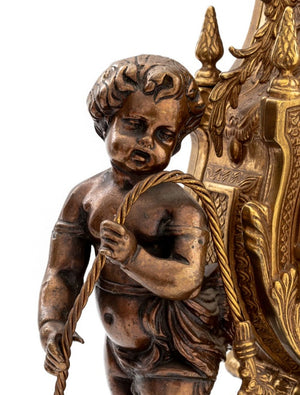 Louis XV Style Gilt Bronze & Marble Garniture (9790402887987)