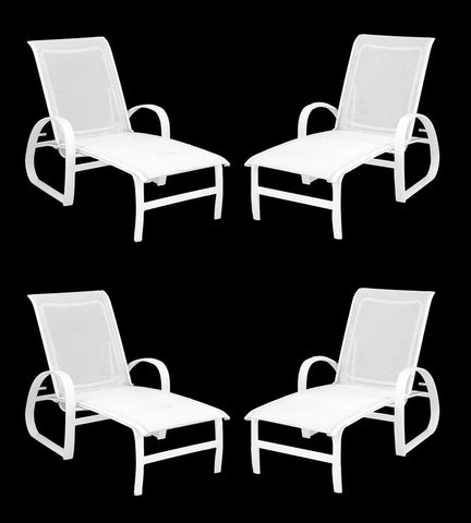 Telescope Furniture Outdoor Chaise Longues, 4