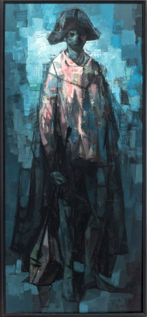Portrait of Napoleon Oil on Canvas, 20th Century